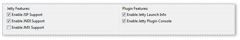 Options for Eclipse Jetty